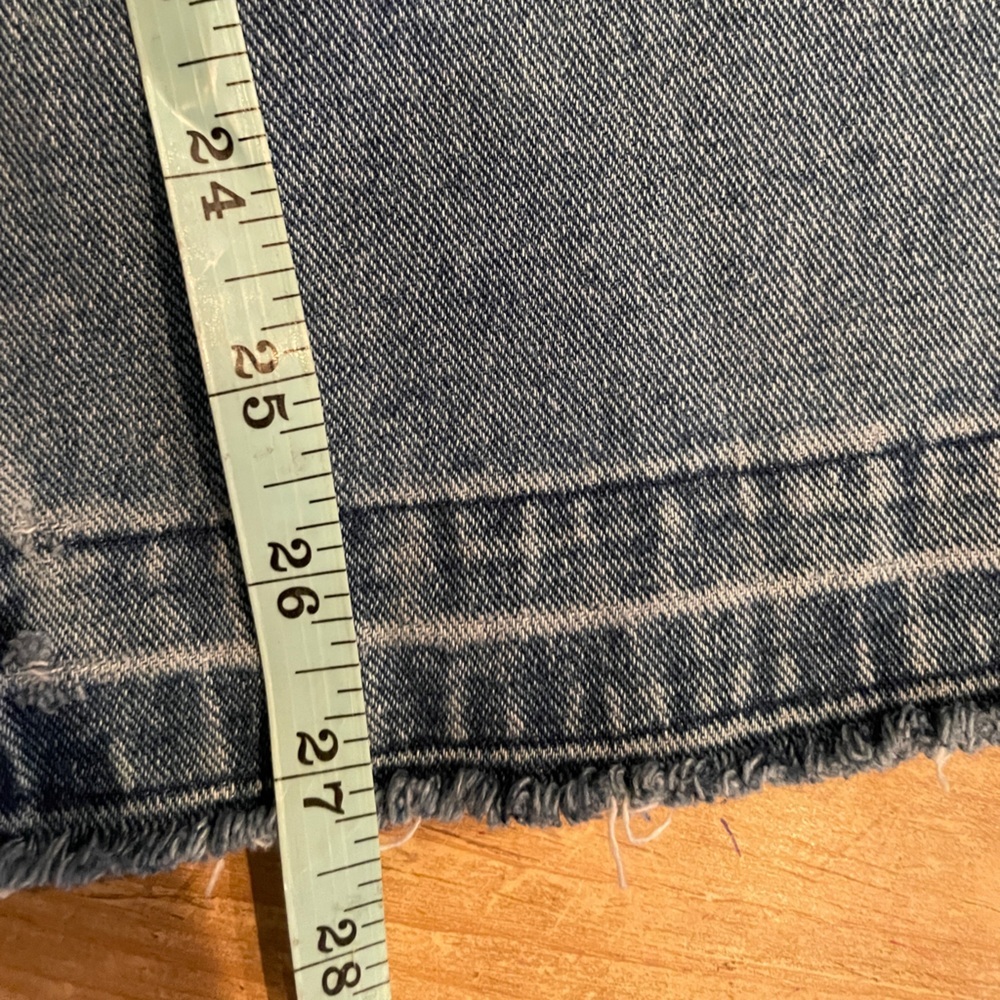 NWOT Forever 21 two Tone High Rise Wide leg 💯% cotton Flare Jeans 28 - Picture 6 of 9